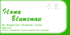 ilona blumenau business card